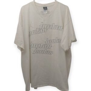 Air Jordan Graphic Tee Shirt Top White Men's Size XXL Y2K Vintage Michael